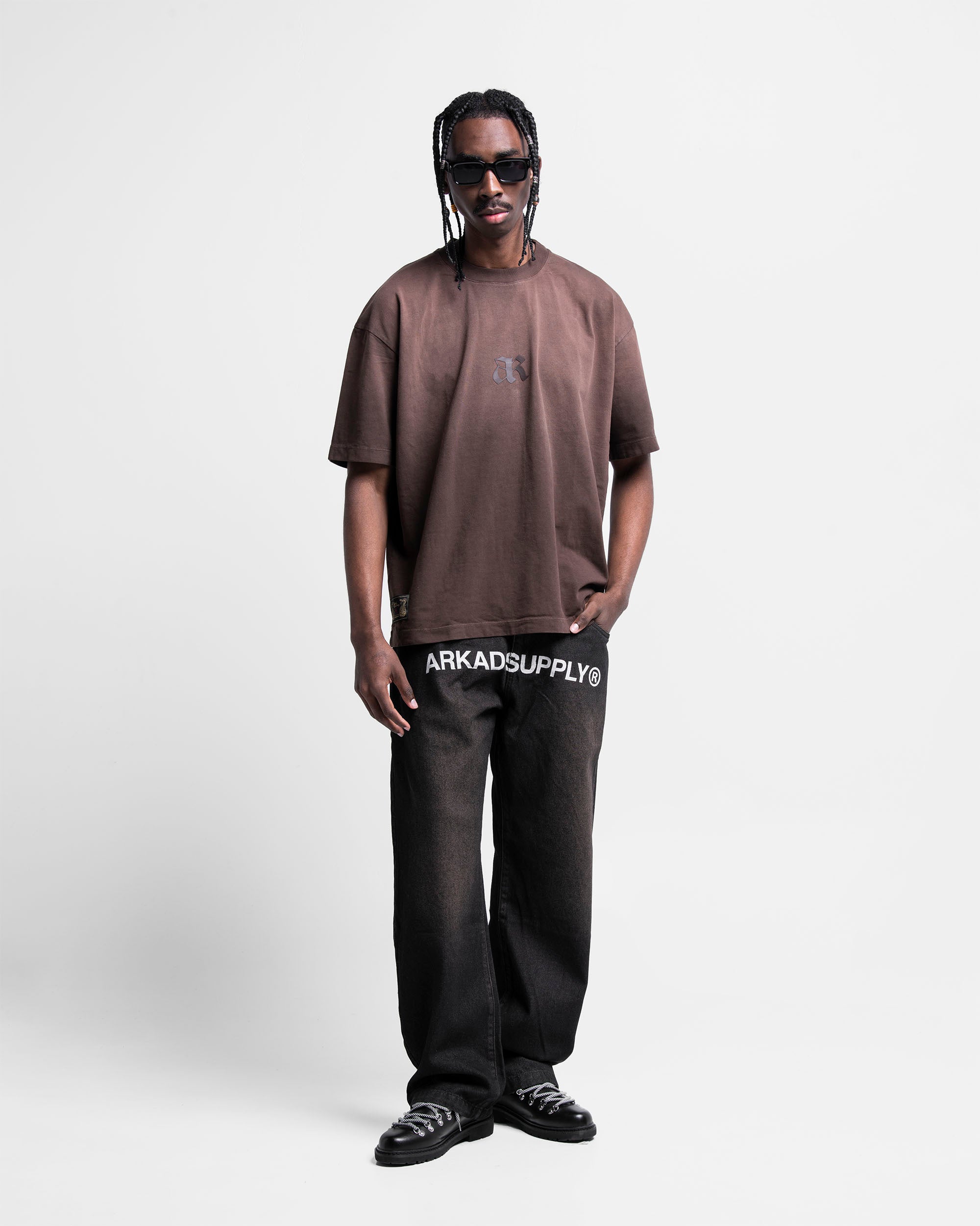 Washed Tshirt Oversize Cafe Arkad Records