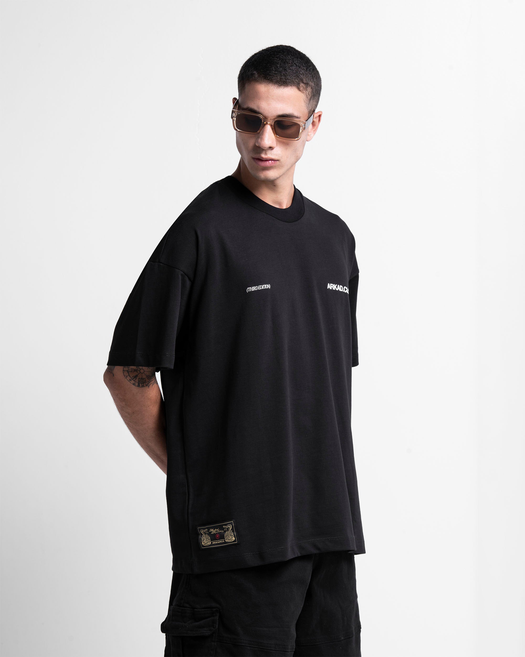 Tshirt Oversize Negra Ticket Arkadclo