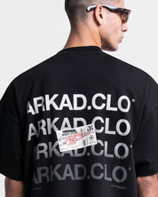 Tshirt Oversize Negra Ticket Arkadclo