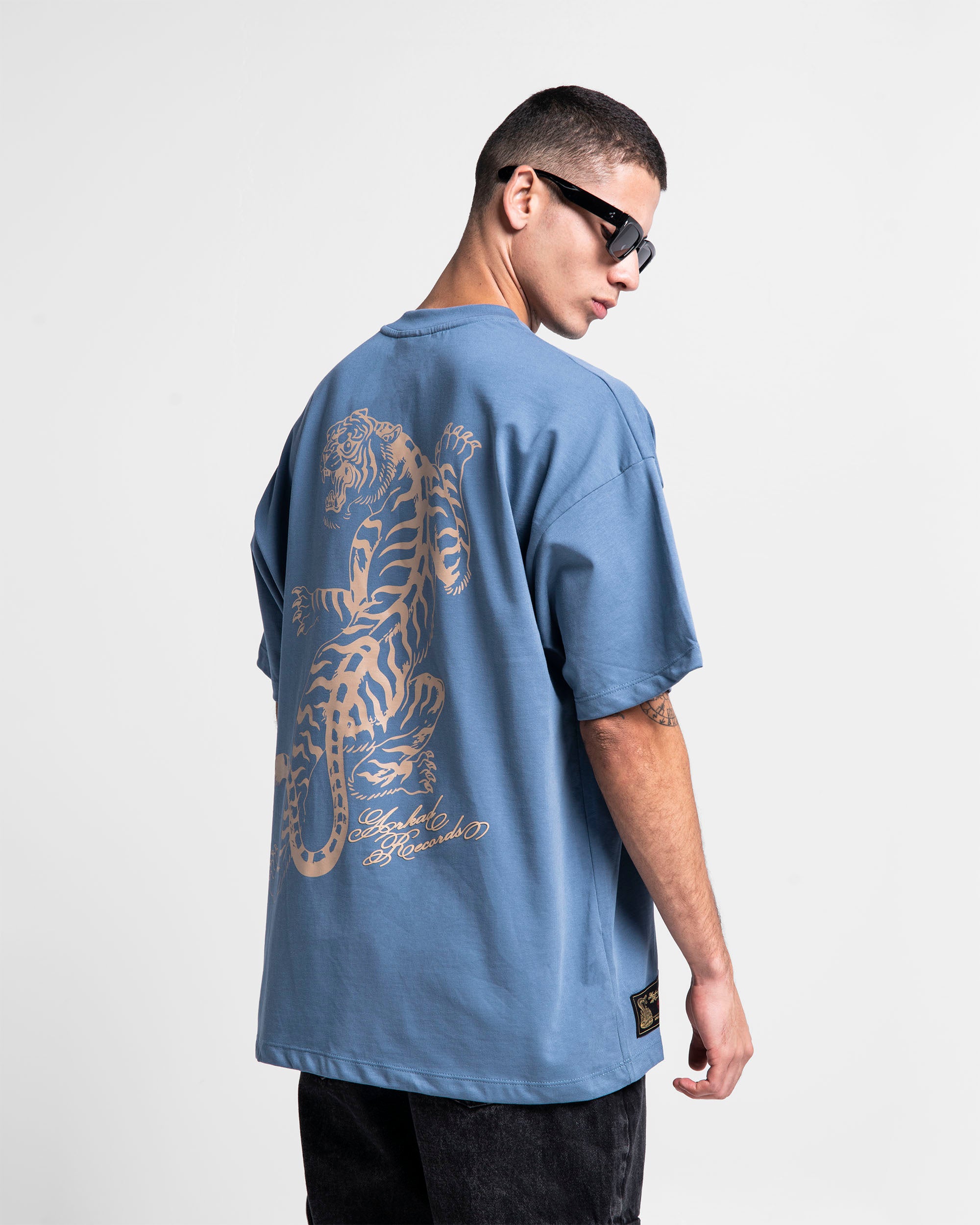 Tshirt Oversize Azul Arkad Records