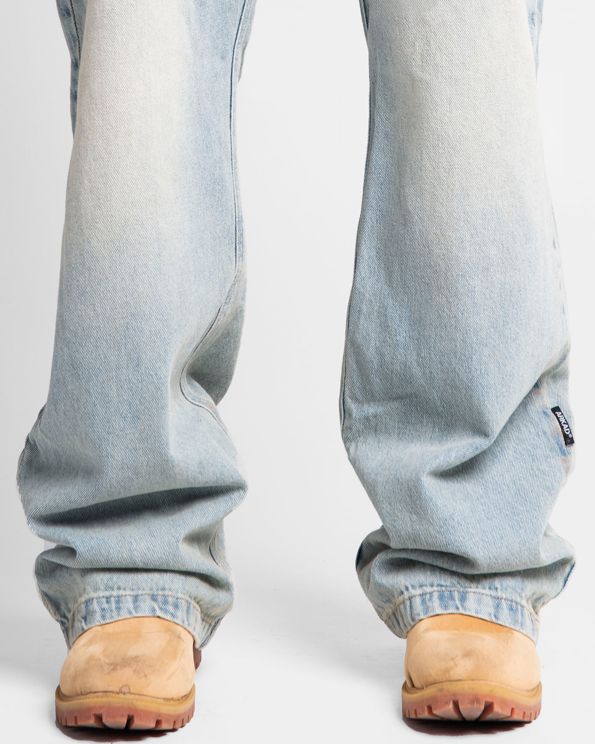 Jean Dirty Claro Estampado Azul