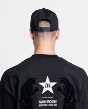 Gorra Cordón Negra Con Dorado Arkad Records