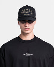 Gorra Cordón Negra Con Dorado Arkad Records