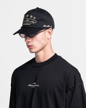Gorra Cordón Negra Con Dorado Arkad Records