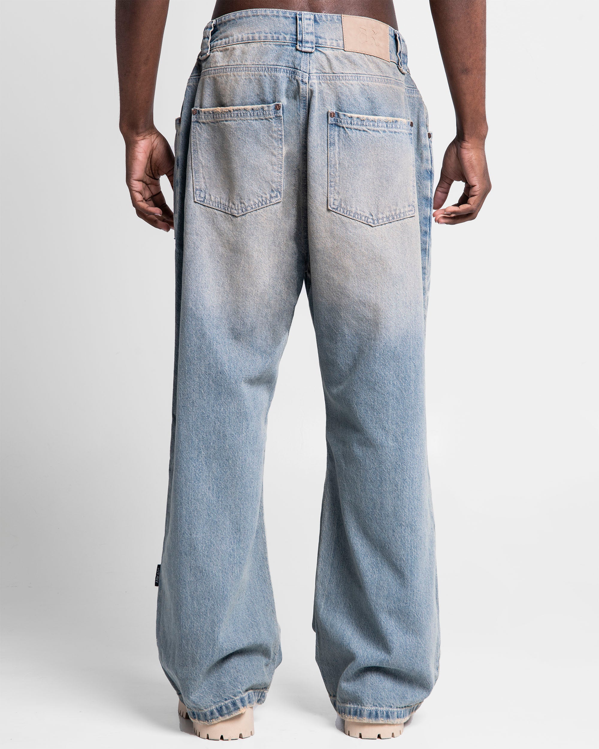 Denim Pant Laser Dirty Destroyed