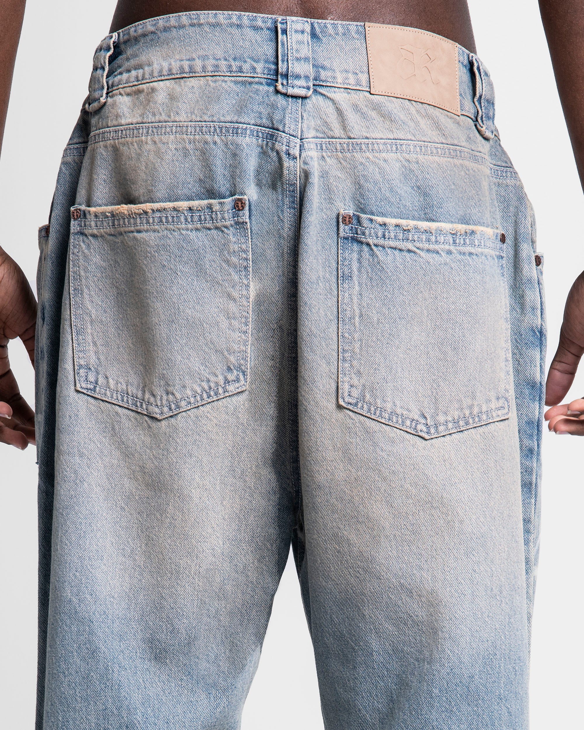 Denim Pant Laser Dirty Destroyed