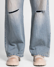 Denim Pant Laser Dirty Destroyed