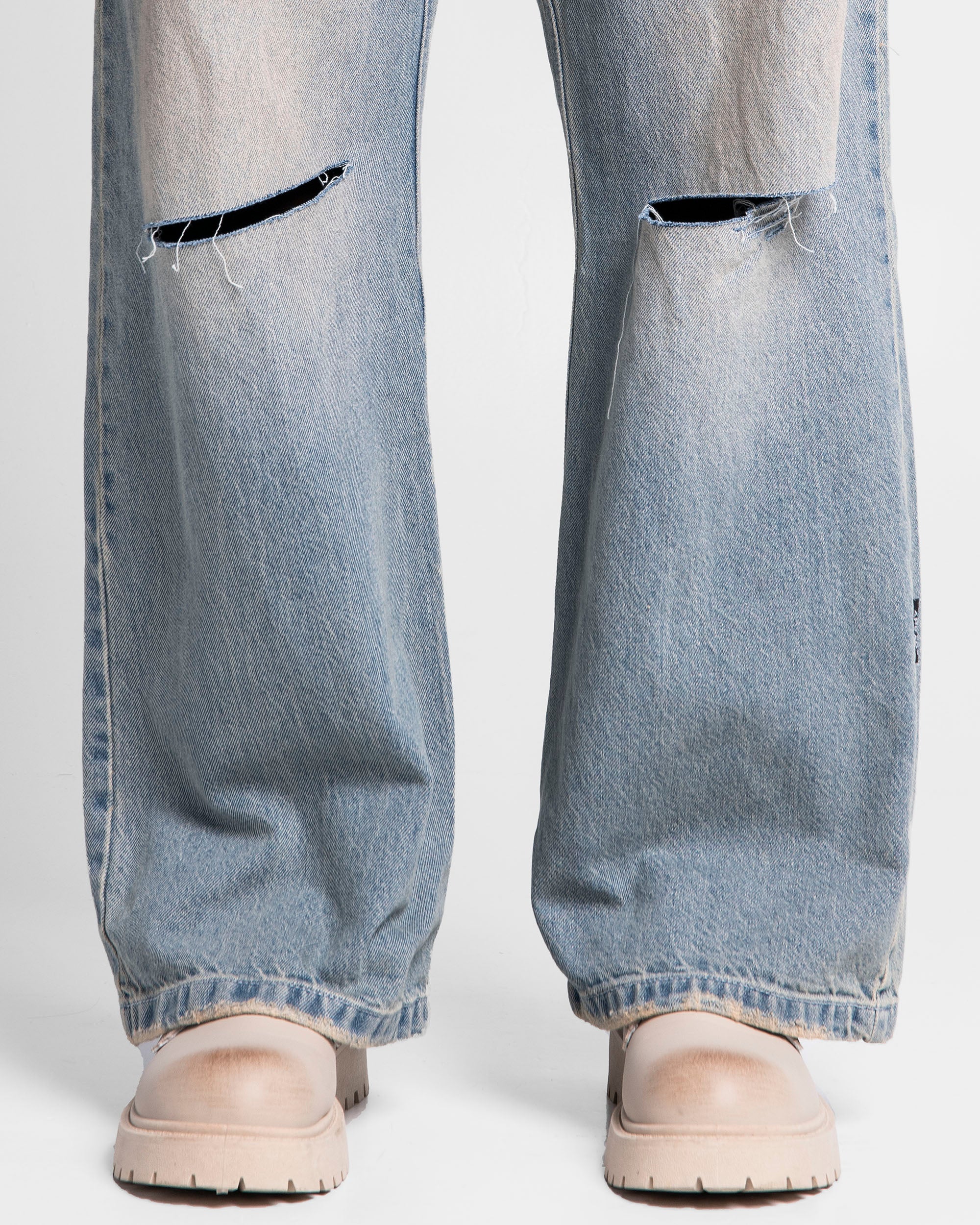 Denim Pant Laser Dirty Destroyed