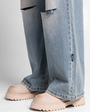 Denim Pant Laser Dirty Destroyed