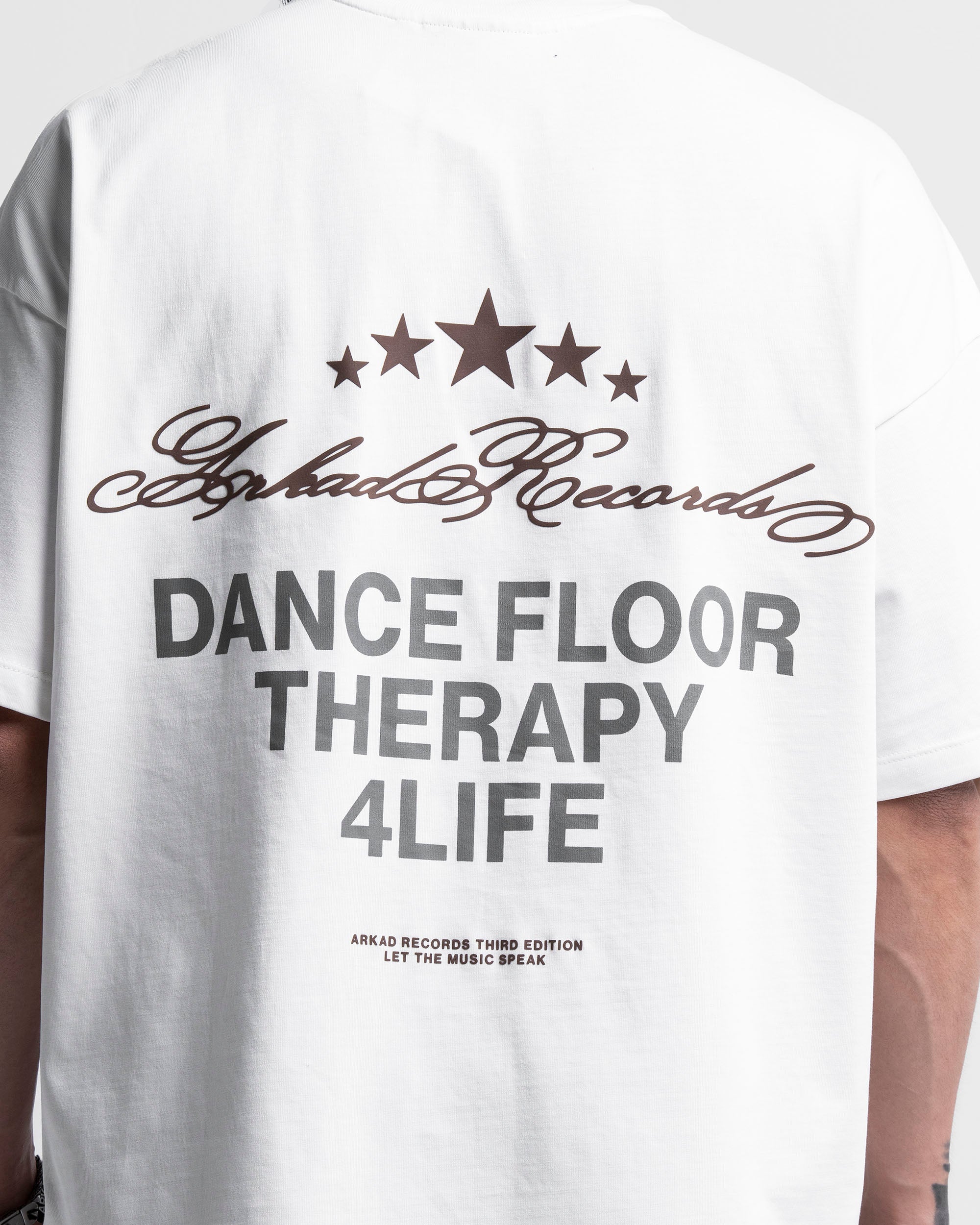 Tshirt Oversize Beige Dancefloor Therapy
