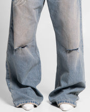 Denim Pant Laser Dirty Destroyed - Unisex