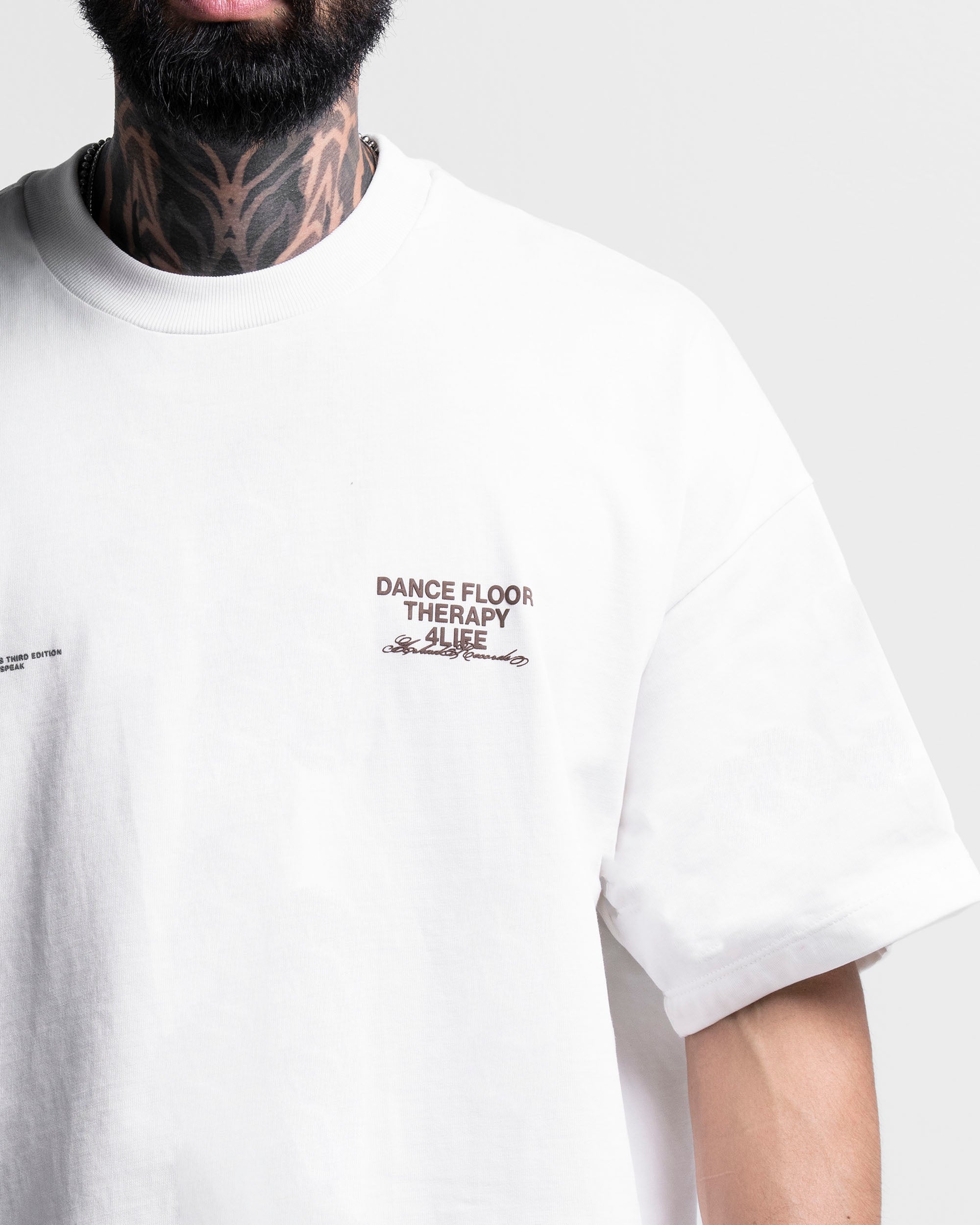 Tshirt Oversize Beige Dancefloor Therapy