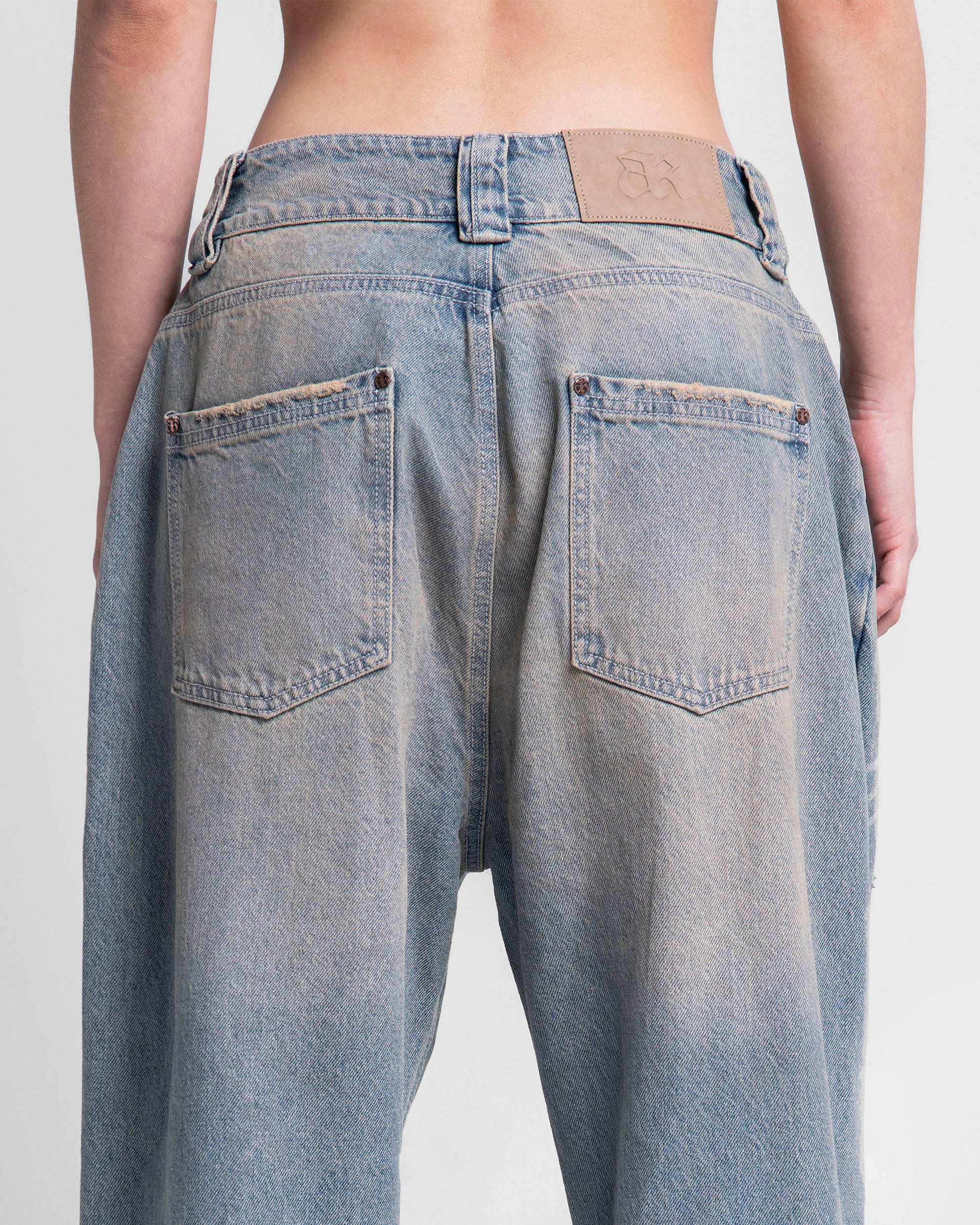 Denim Pant Laser Dirty Destroyed - Unisex