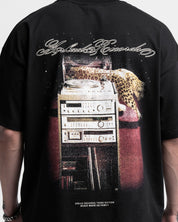Graphic Tshirt Oversize Negra Arkad Records