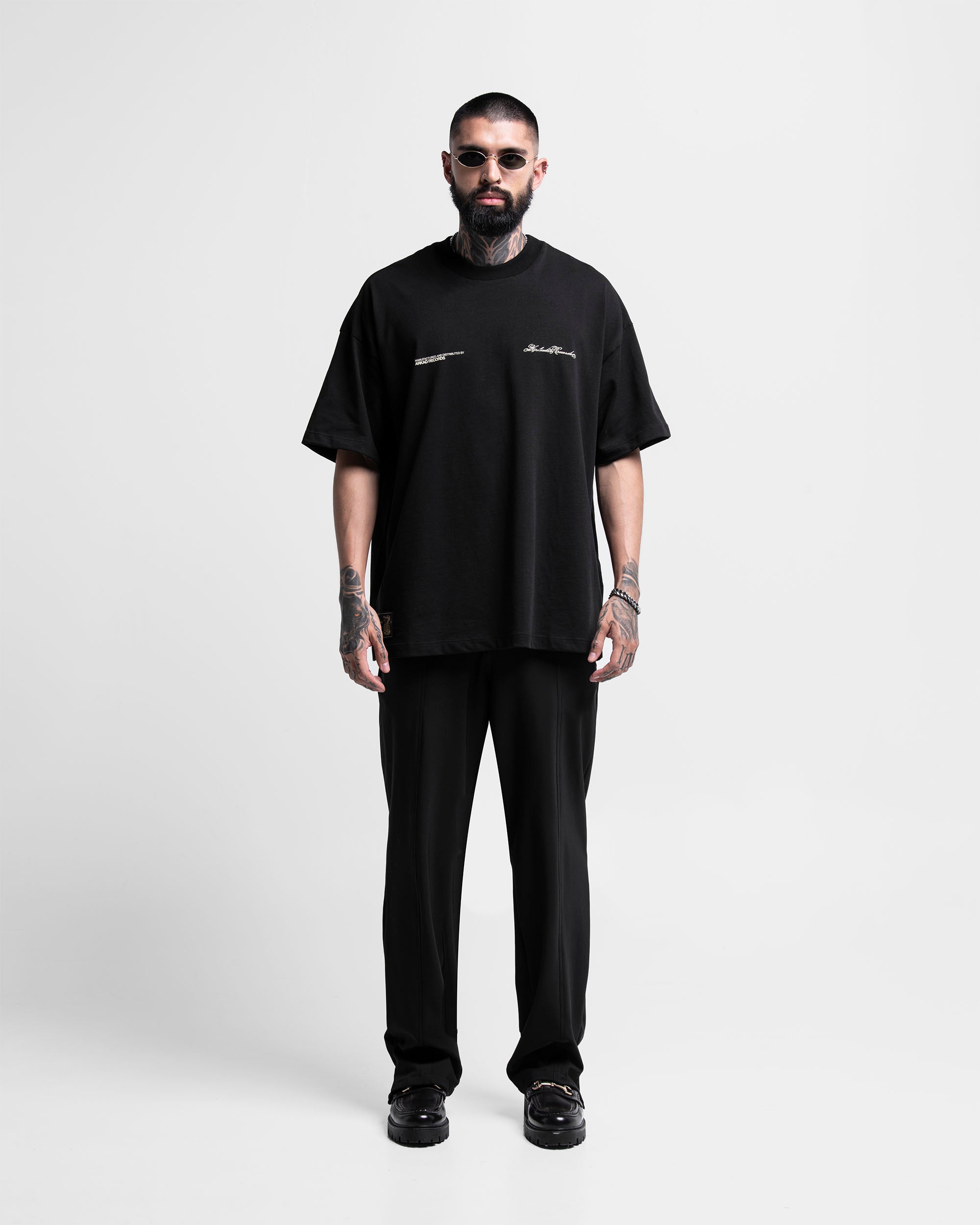 Graphic Tshirt Oversize Negra Arkad Records