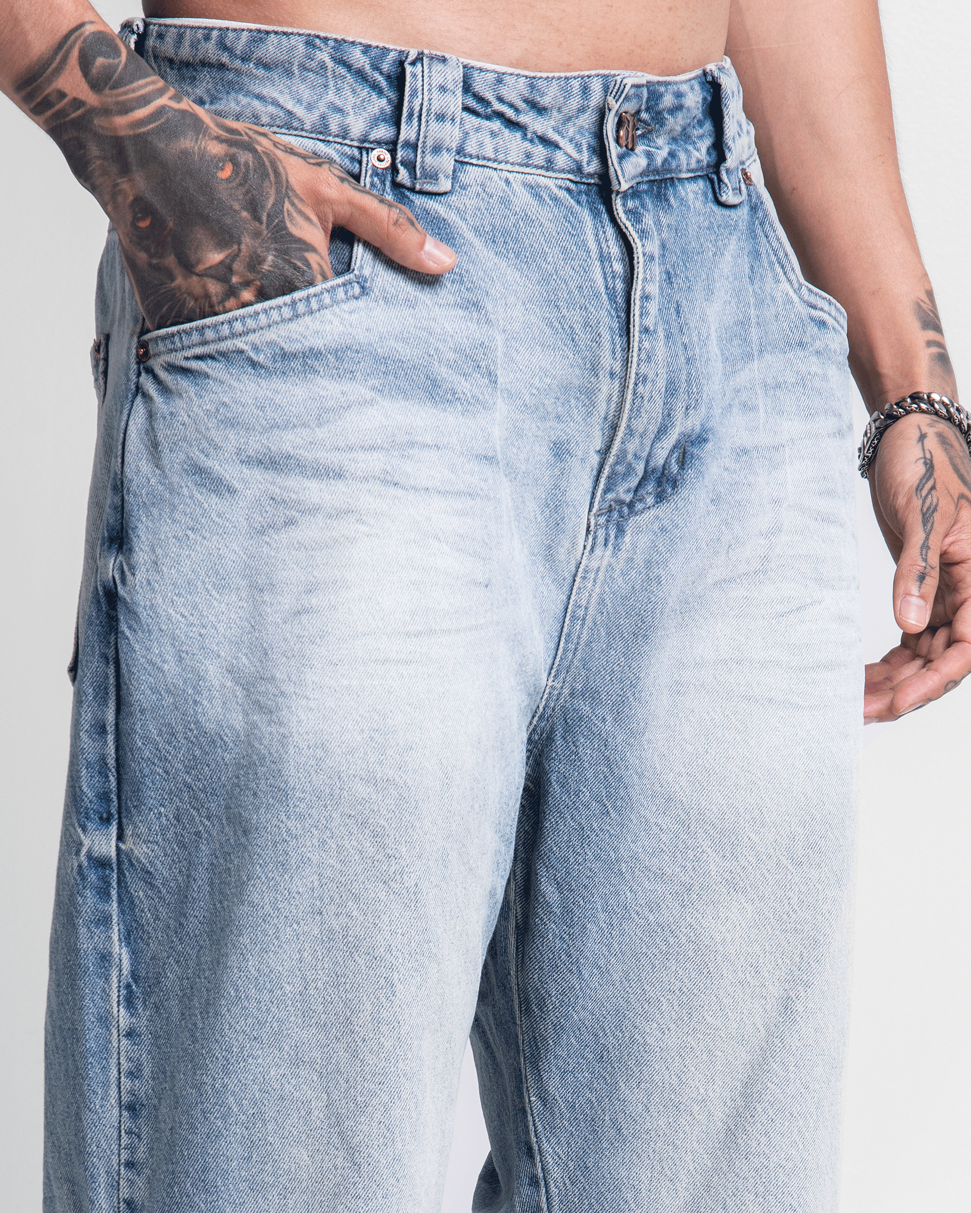 Jean Azul Claro Pinzas