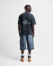 Washed Tshirt Negra Black Panther