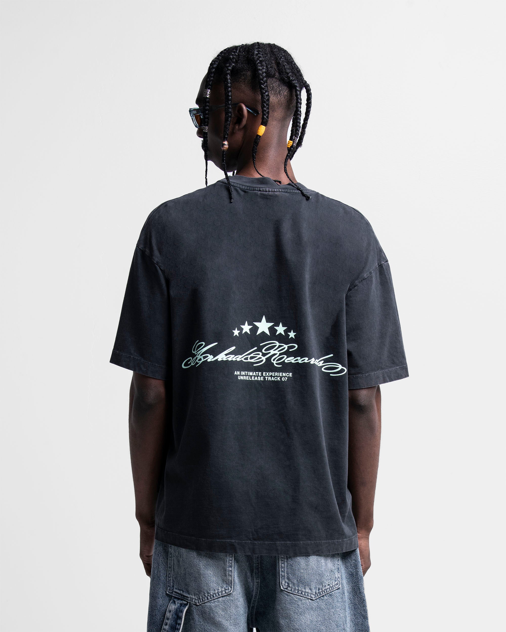 Washed Tshirt Negra Black Panther