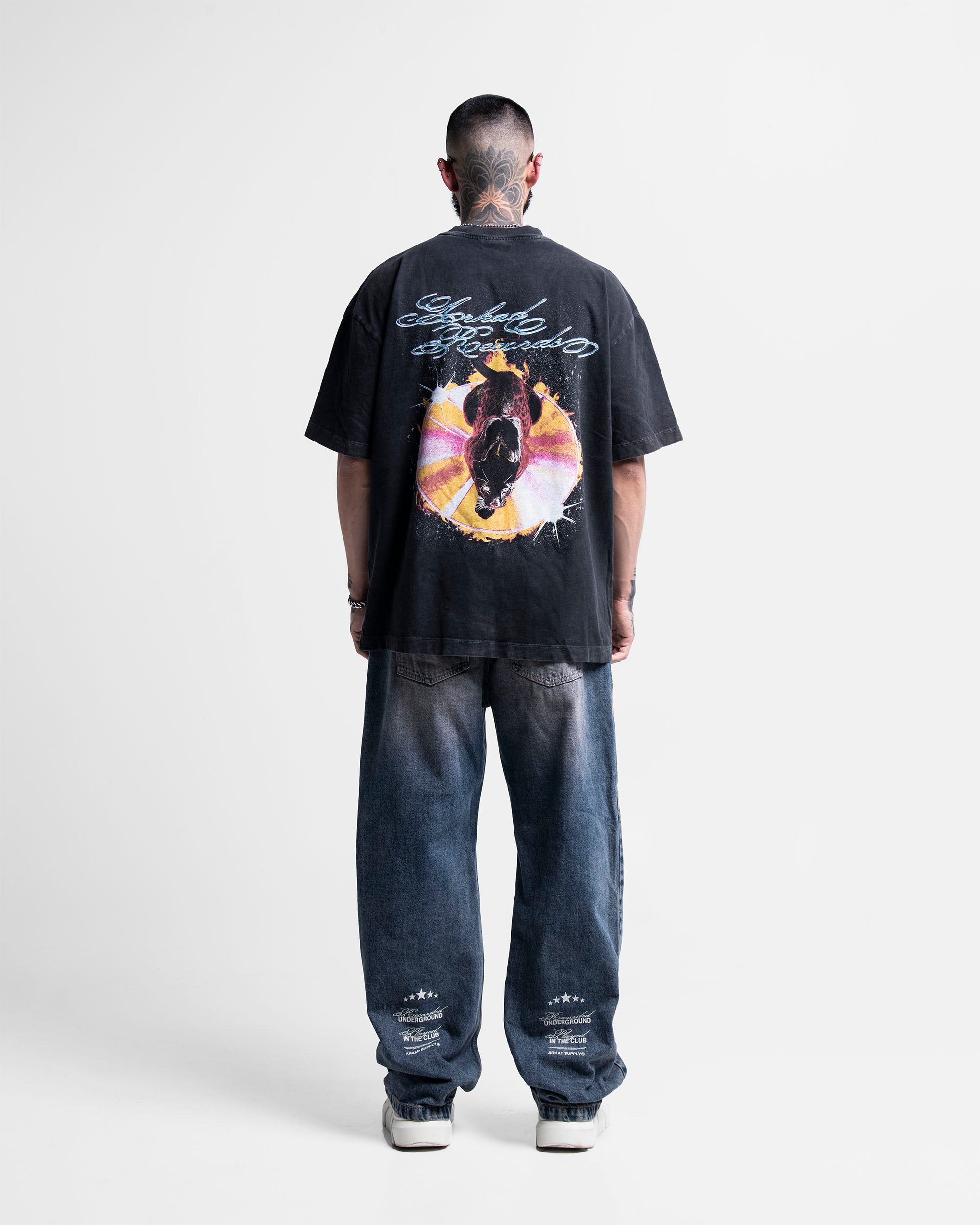 Washed Tshirt Negra CD