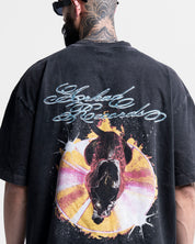 Washed Tshirt Negra CD