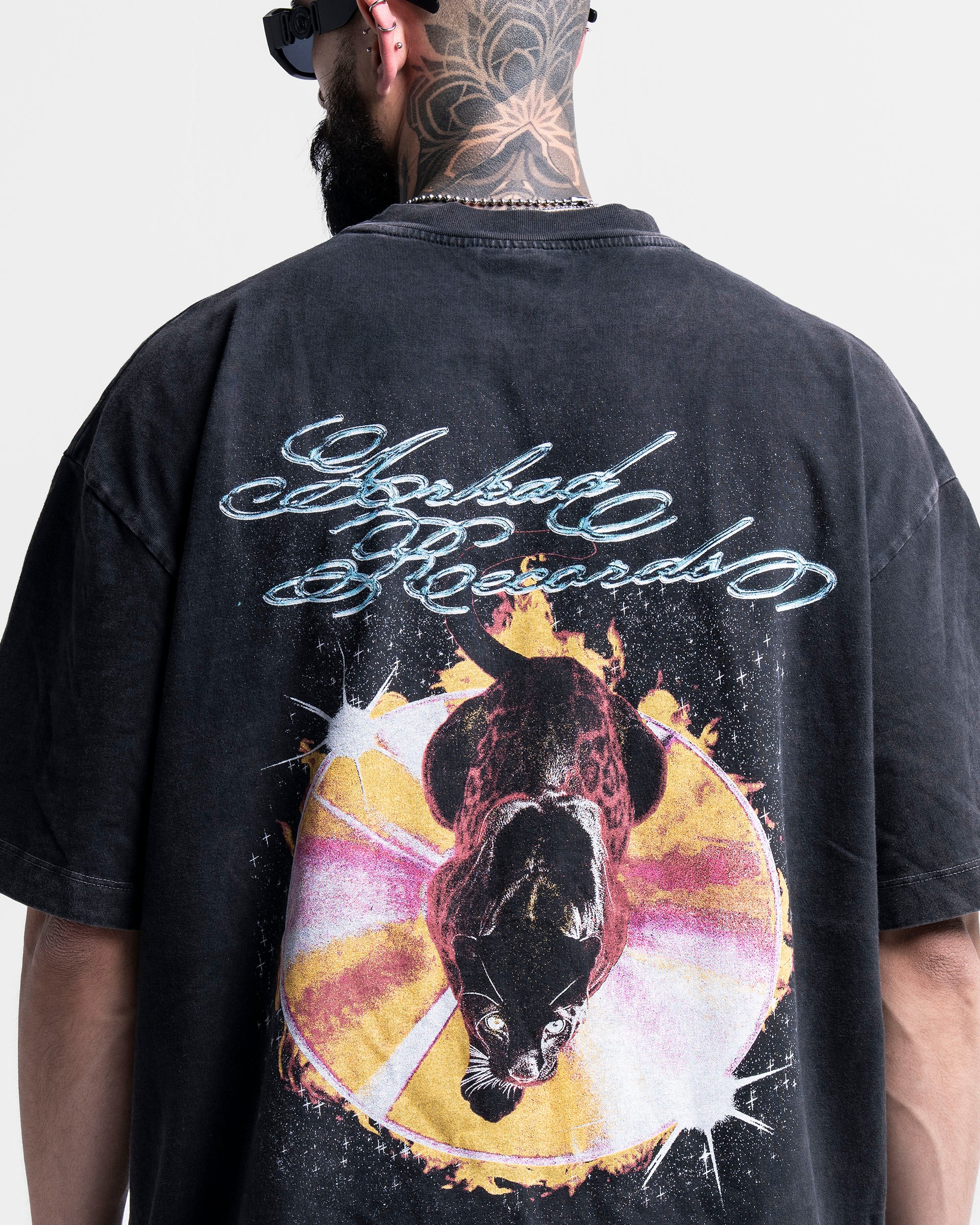 Washed Tshirt Negra CD