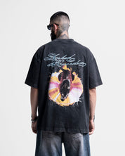 Washed Tshirt Negra CD