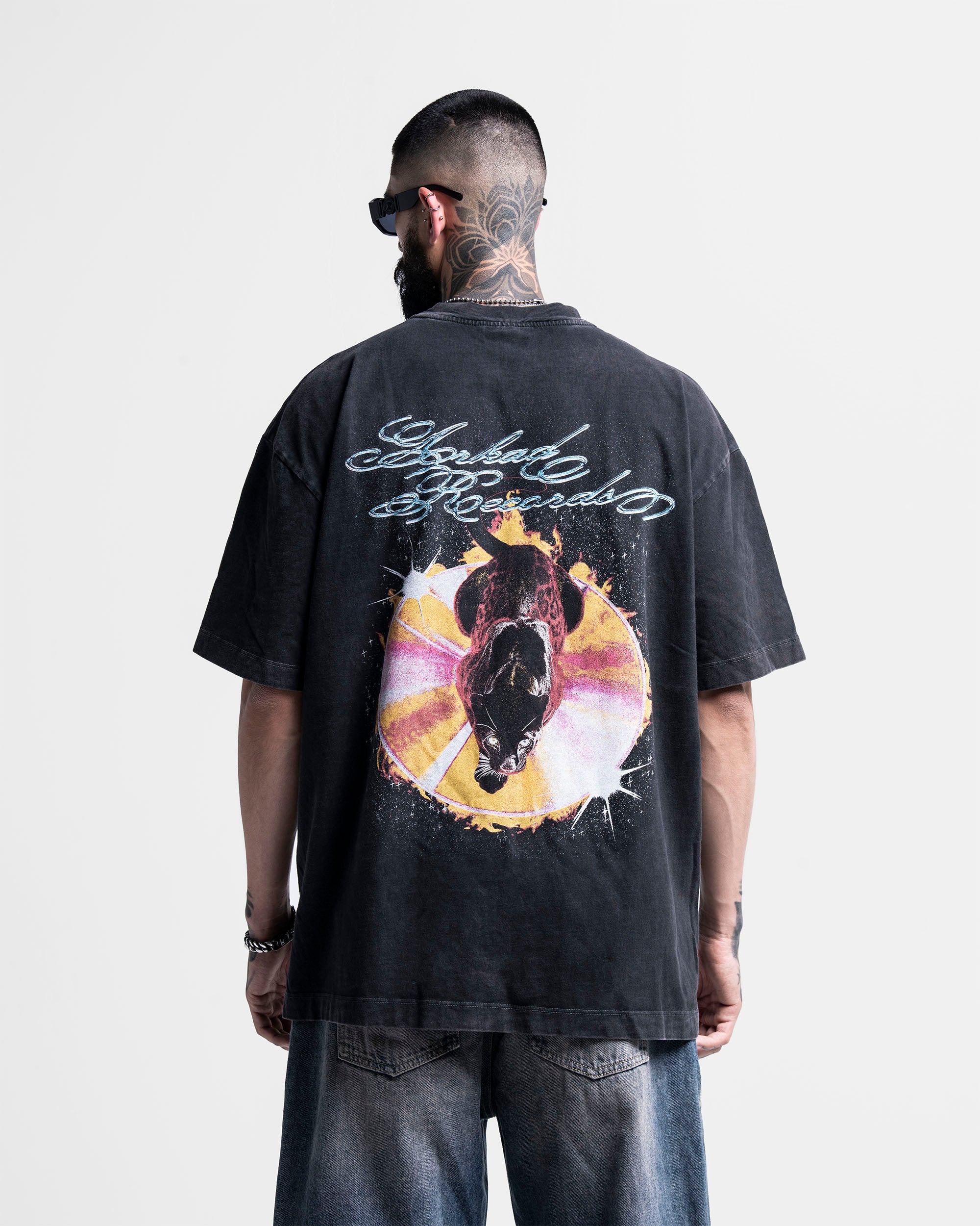 Washed Tshirt Negra CD