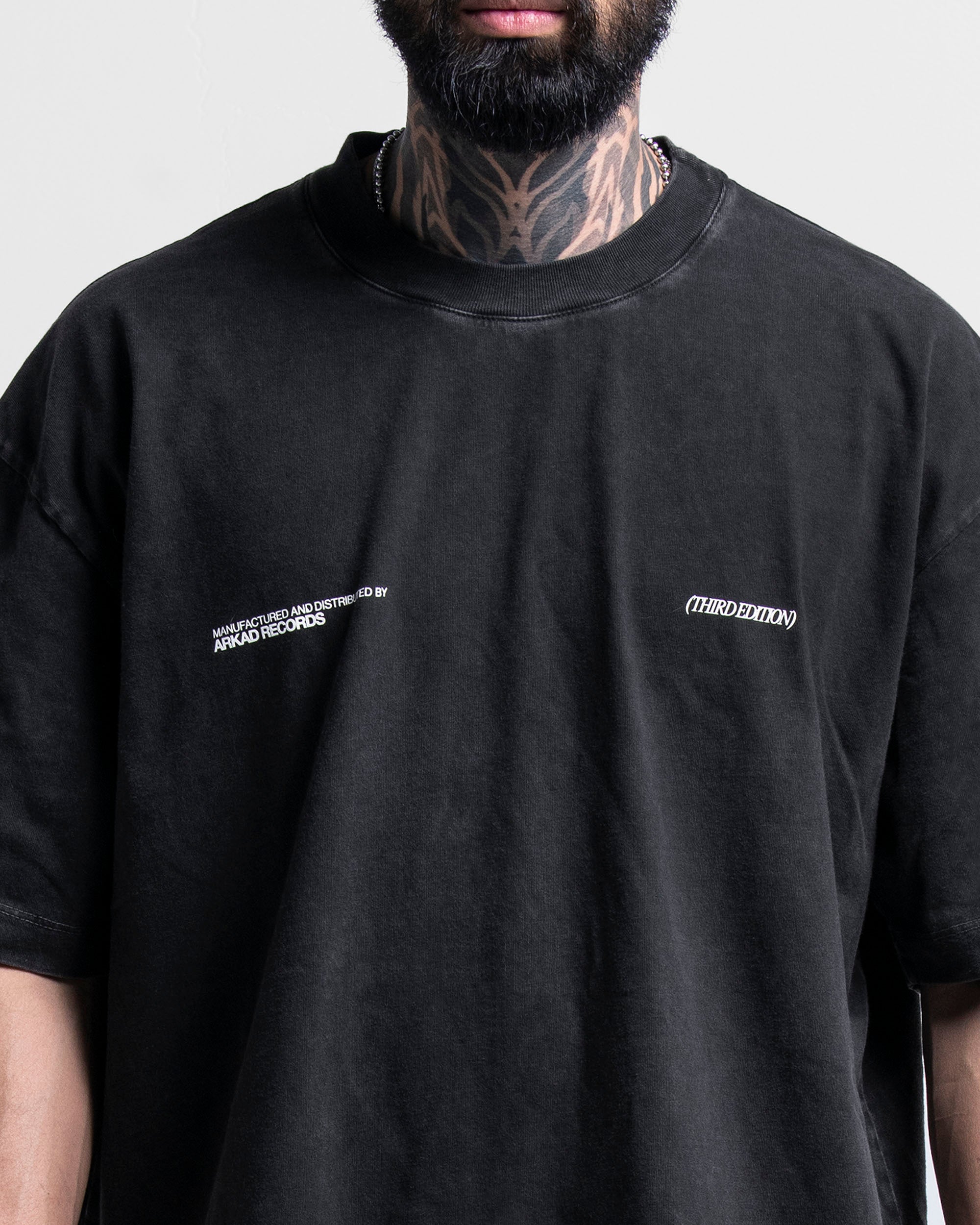 Washed Tshirt Negra CD