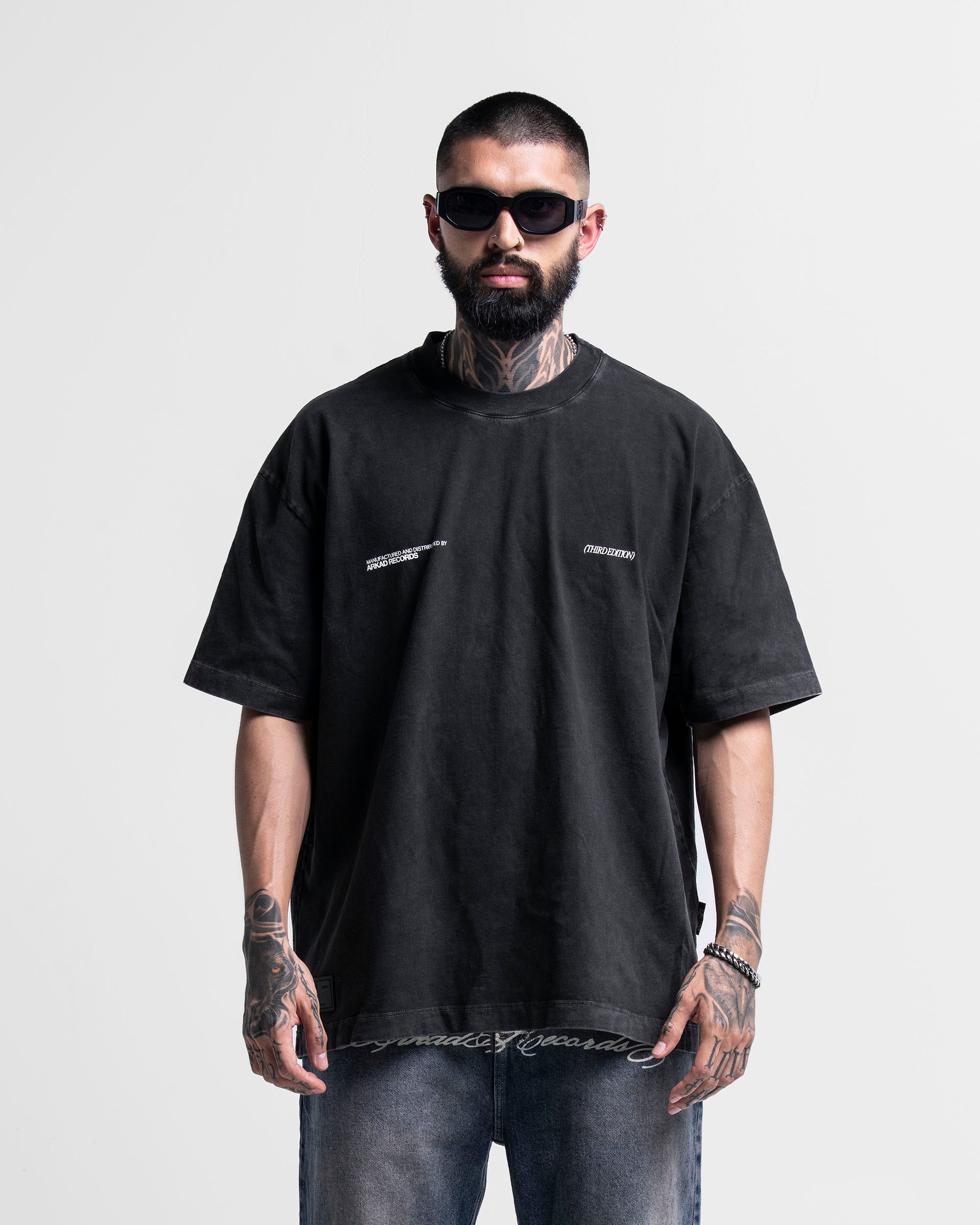 Washed Tshirt Negra CD