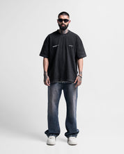 Washed Tshirt Negra CD