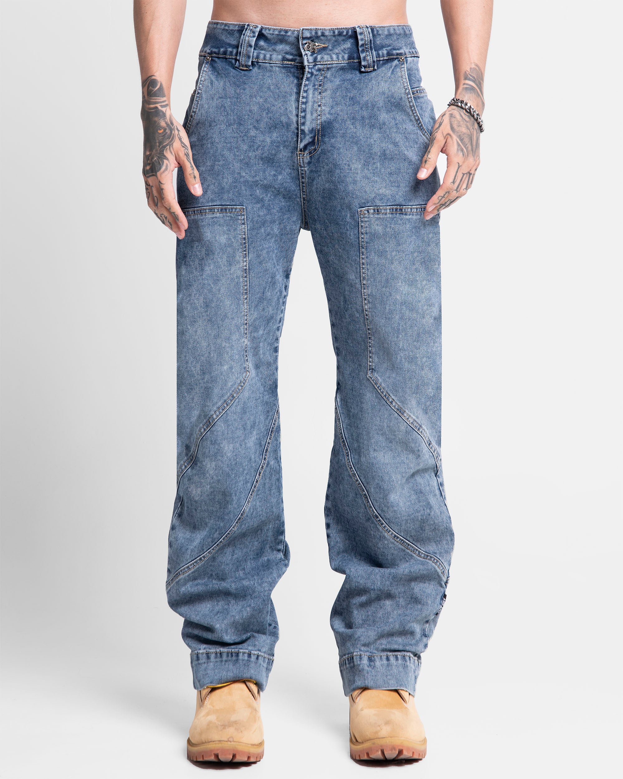 Denim Pant Azul Cortes