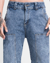 Denim Pant Azul Cortes