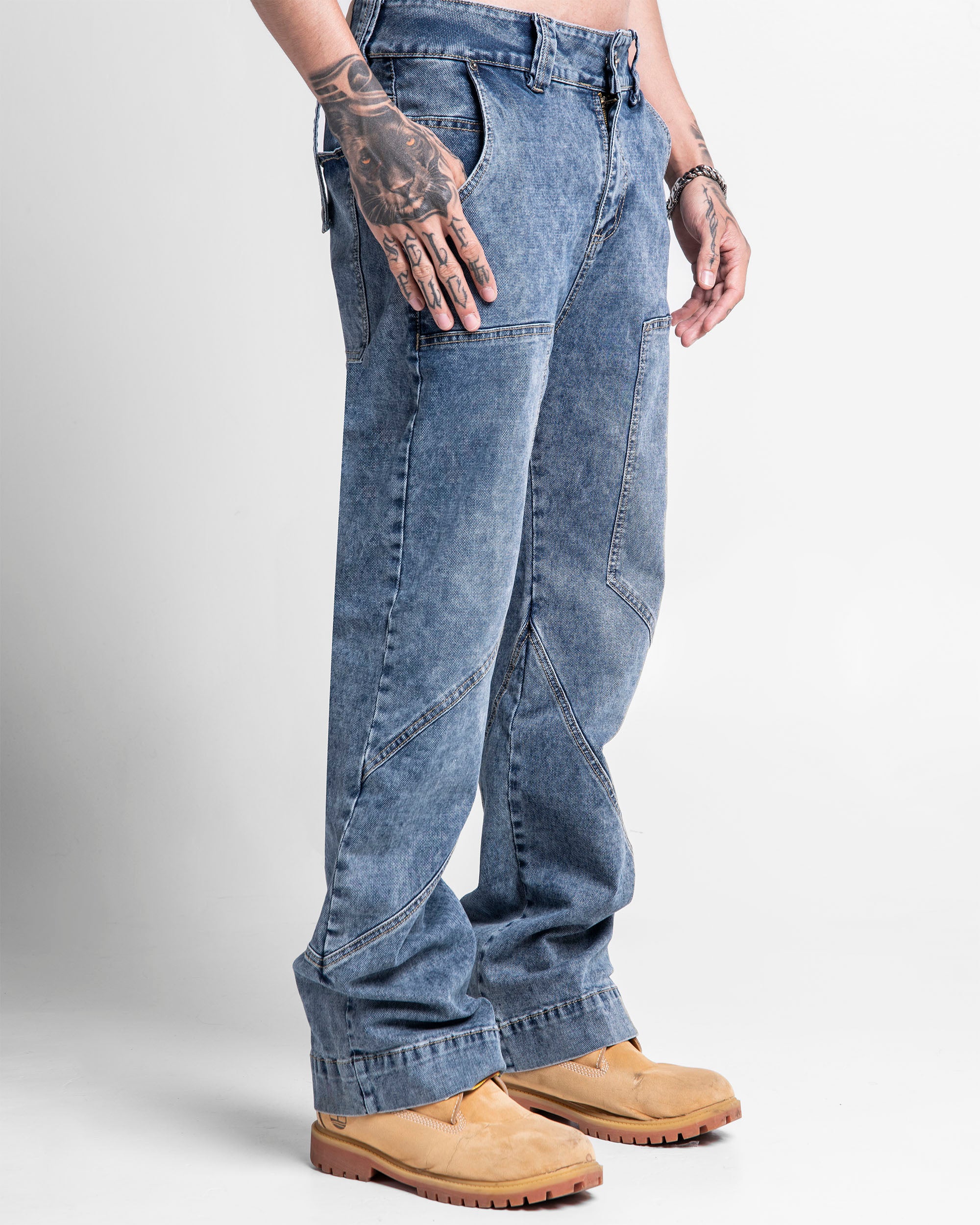 Denim Pant Azul Cortes