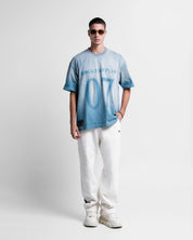 Washed Tshirt Azul 07