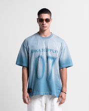Washed Tshirt Azul 07