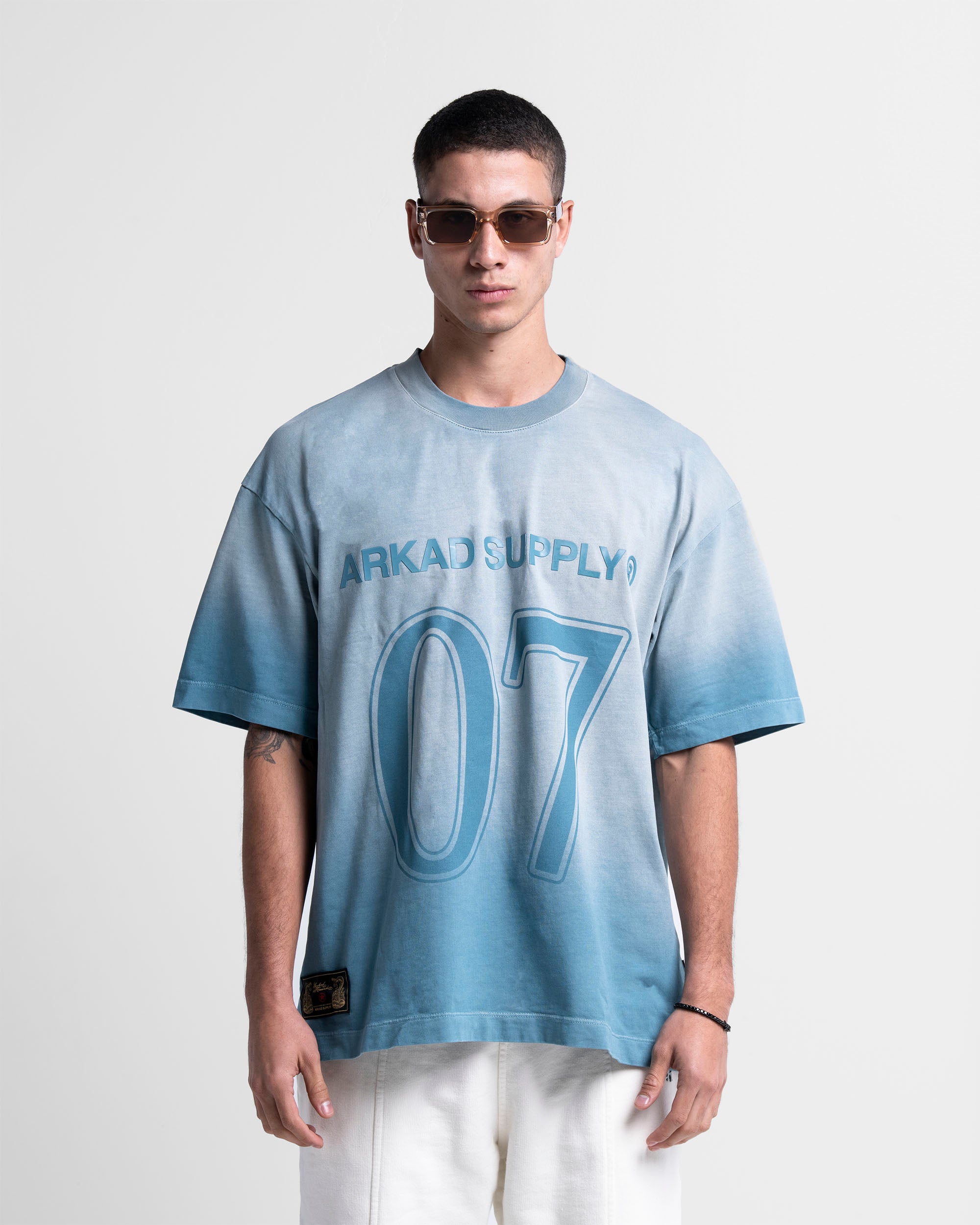 Washed Tshirt Azul 07