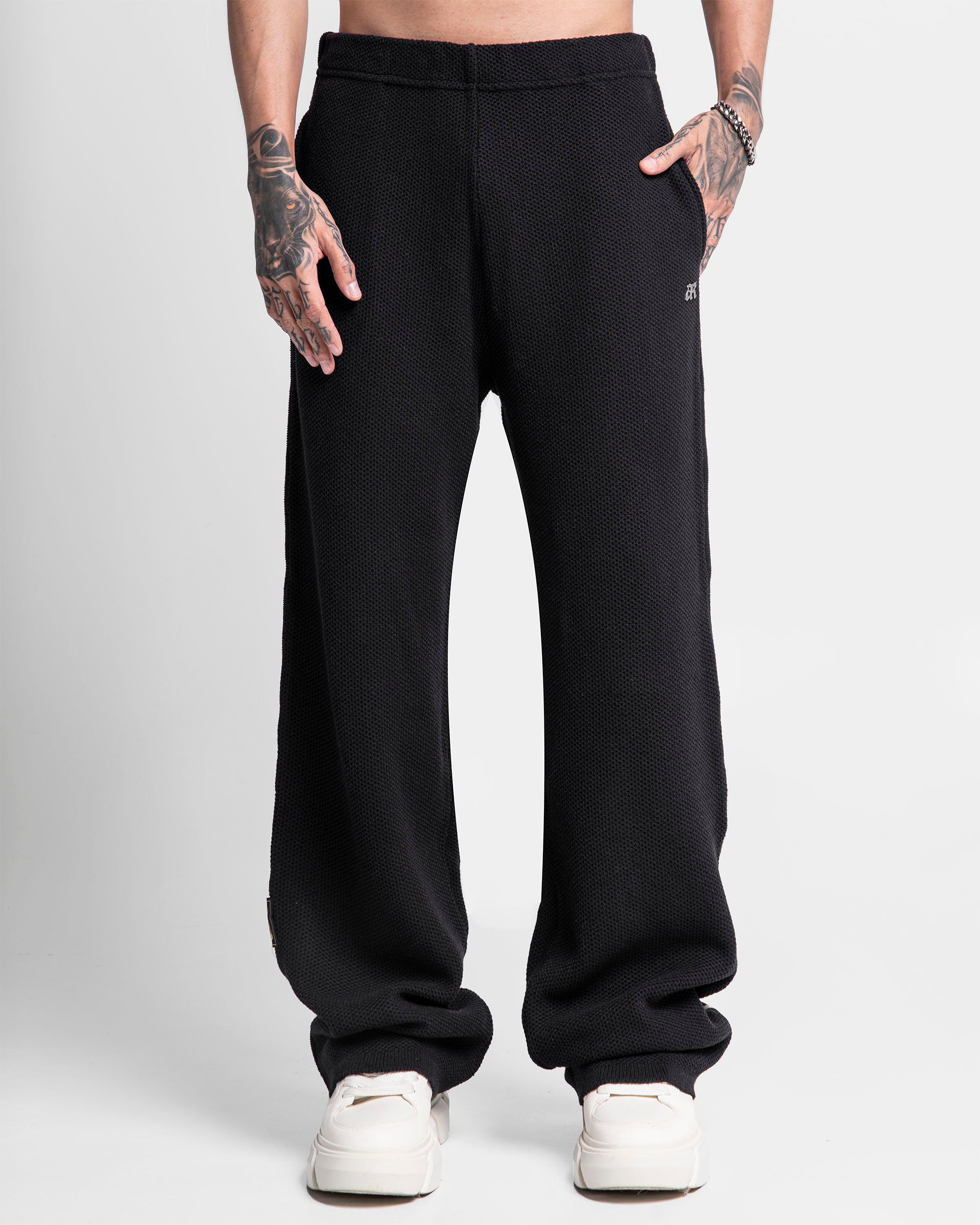 Knit Pant Records Negro