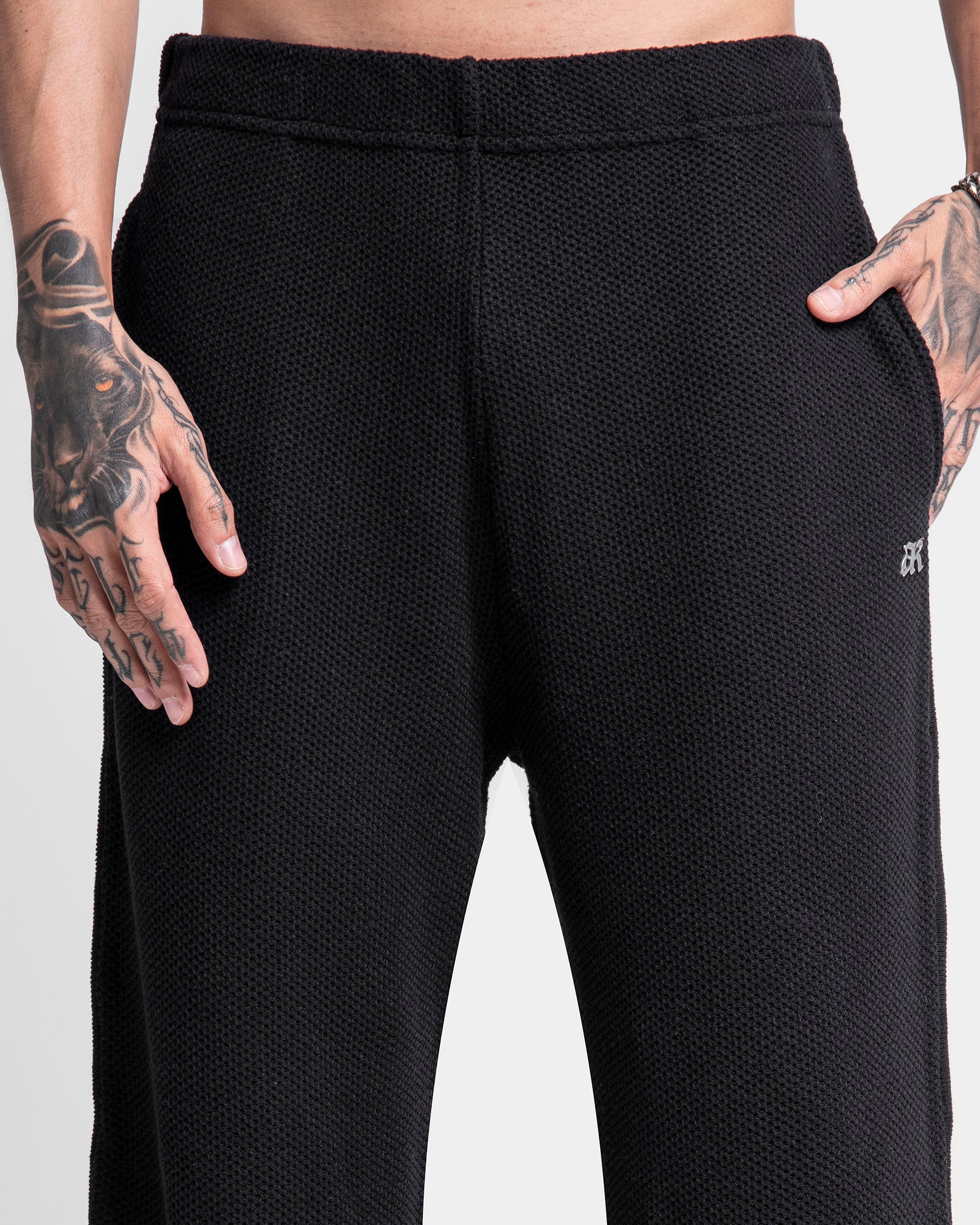 Knit Pant Records Negro