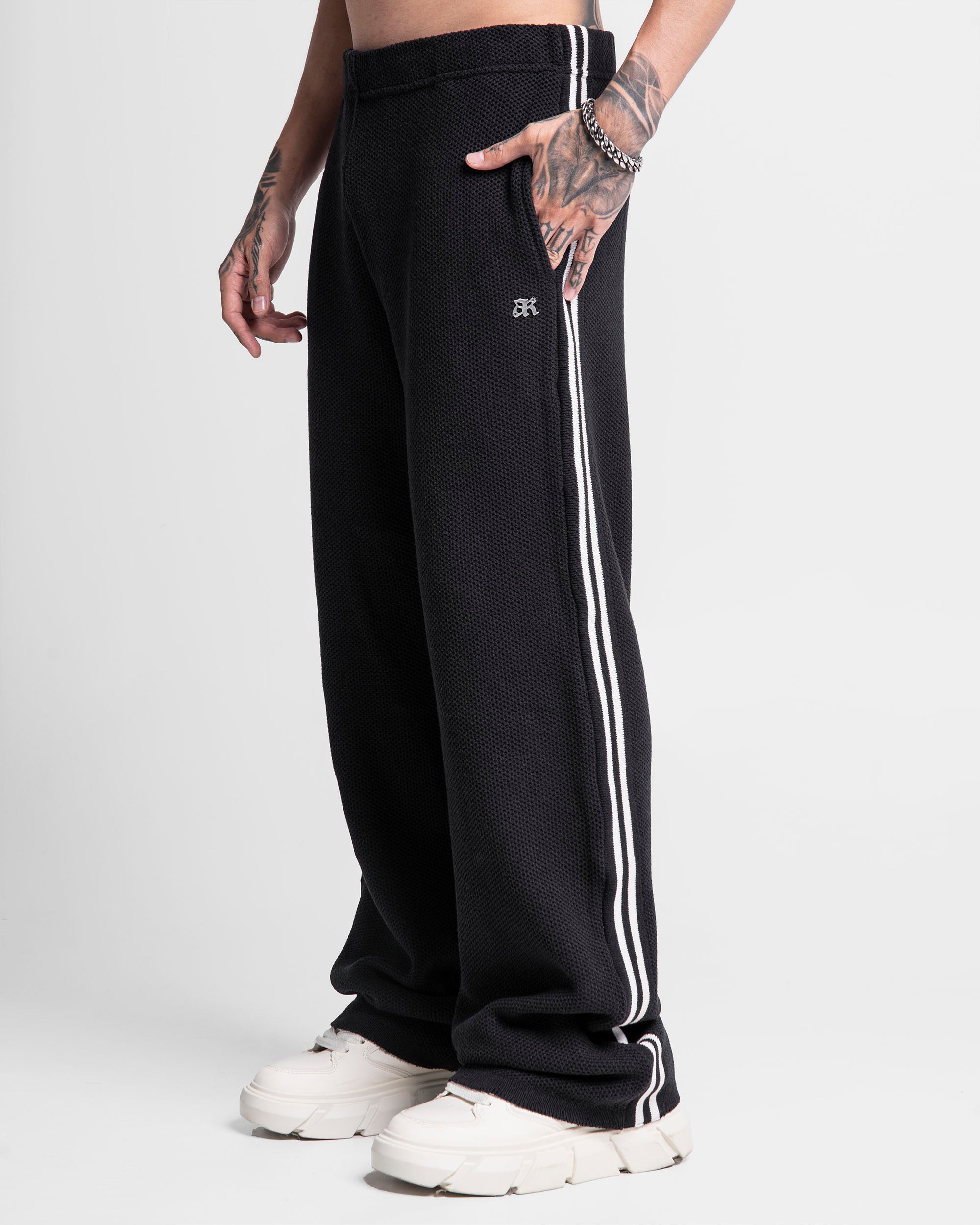 Knit Pant Records Negro