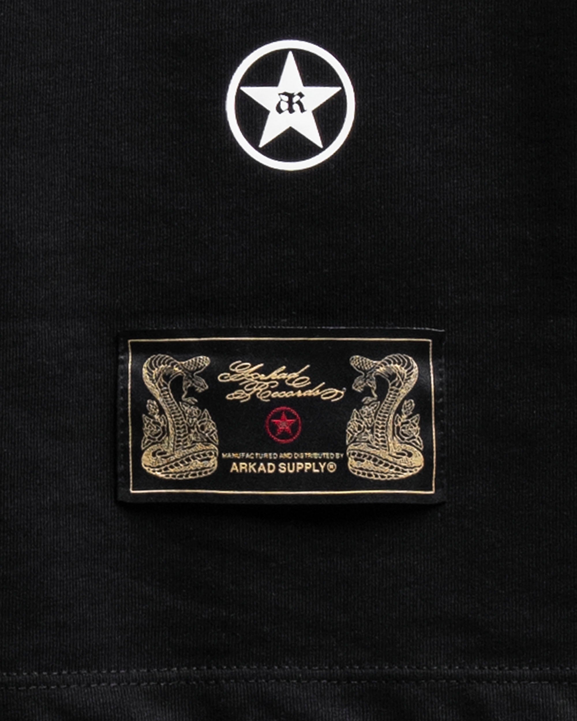 Tshirt Oversize Negra Estrellas