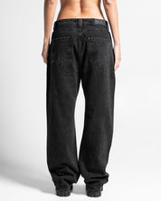 Printed Black Jean - Unisex