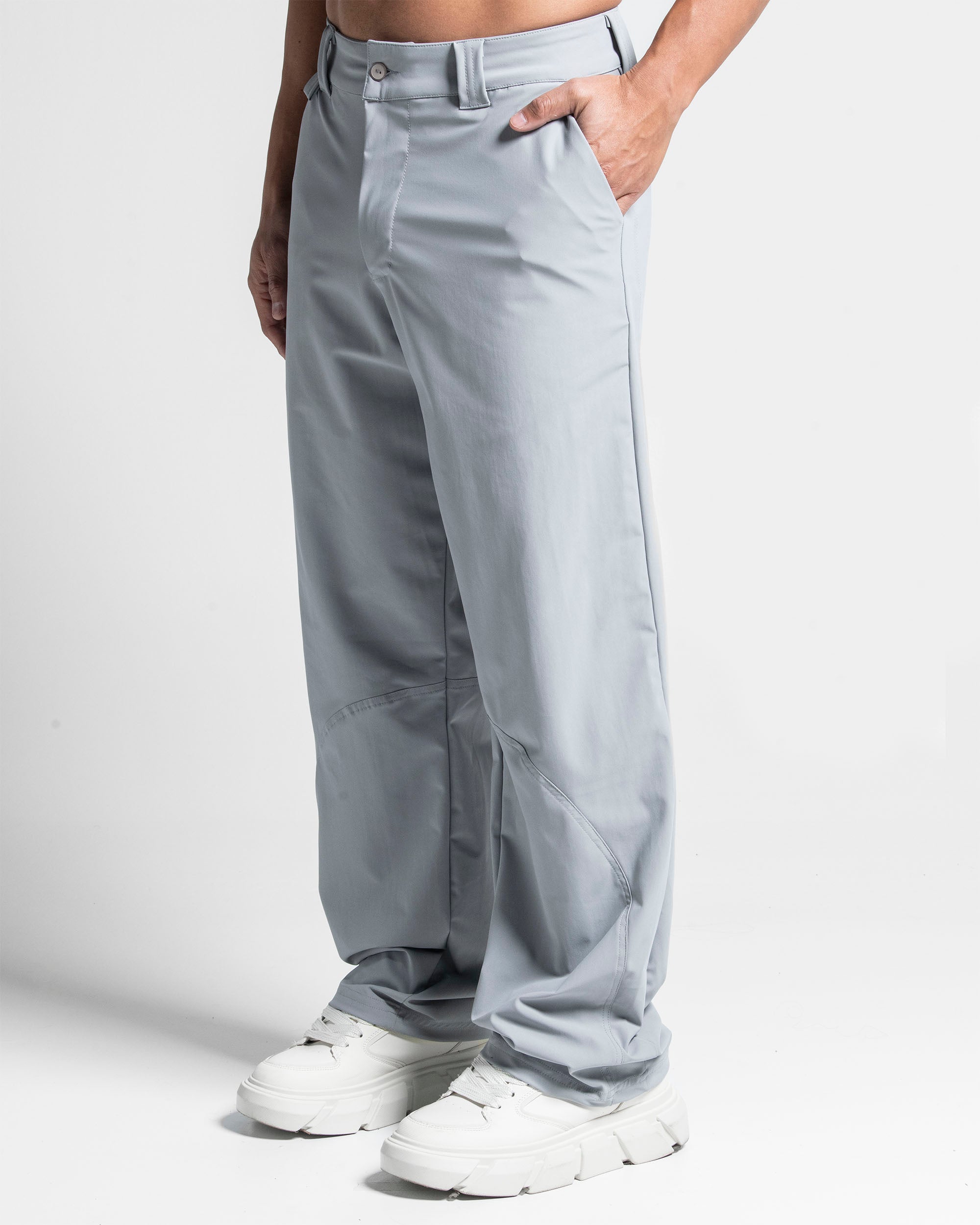 Tailored Pant Gris Claro