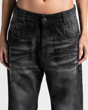 Black Denim Pant - Unisex
