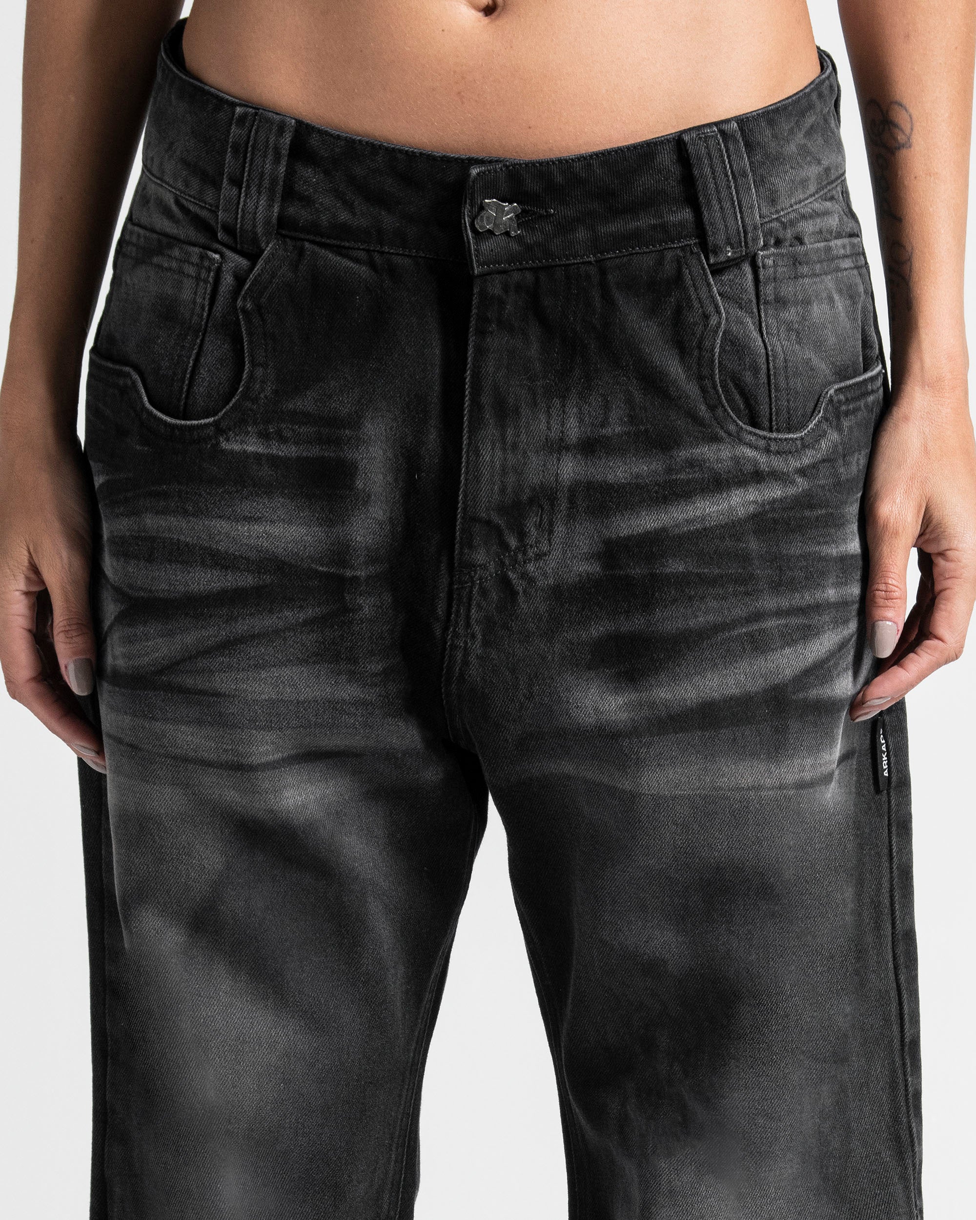 Black Denim Pant - Unisex