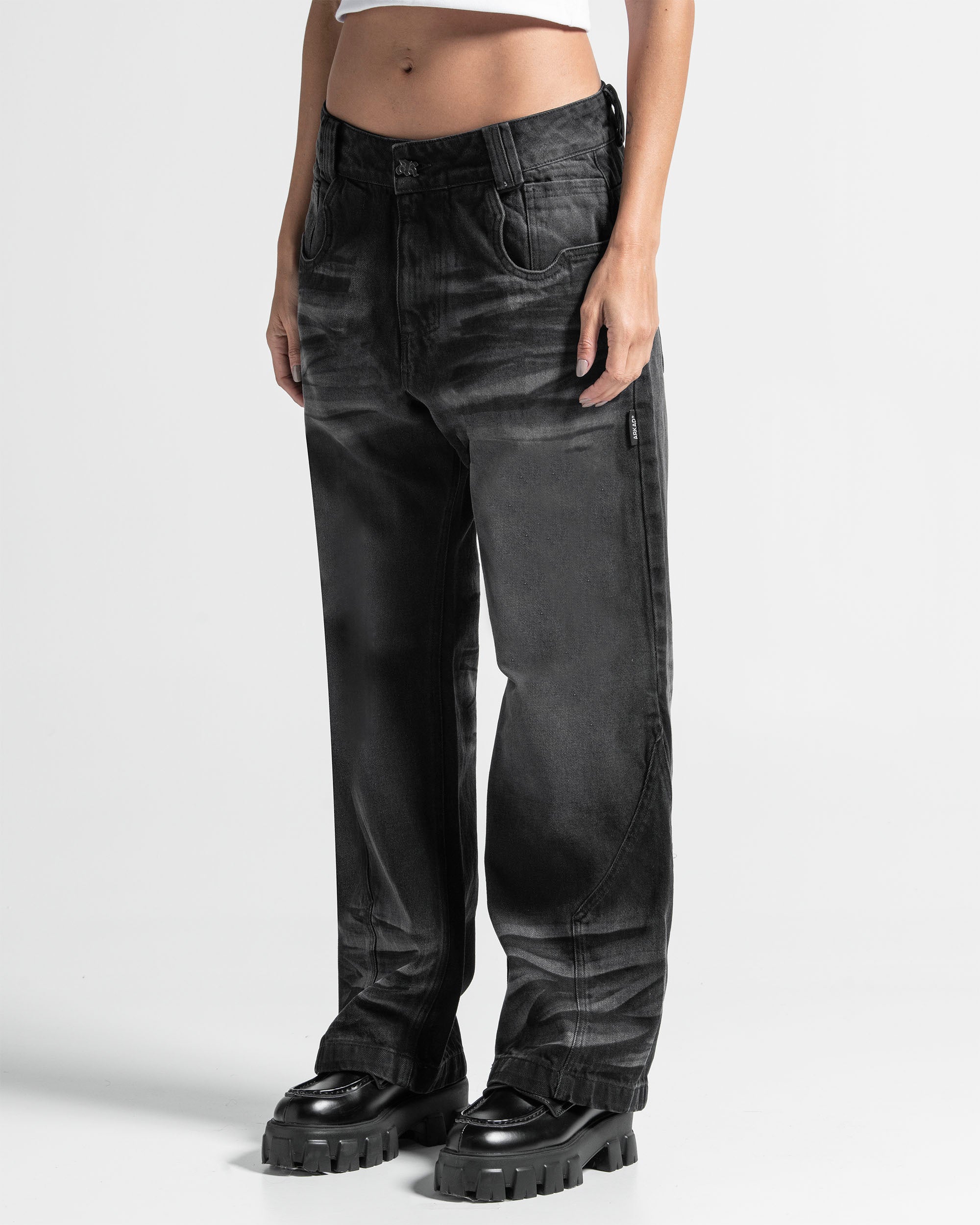 Black Denim Pant - Unisex
