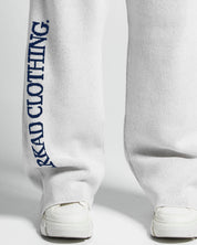 Knit Pant Blanco Con Azul