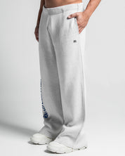 Knit Pant Blanco Con Azul