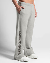 Knit Pant Gris Con Cafe