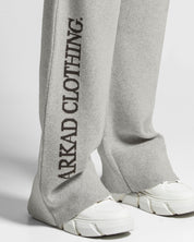 Knit Pant Gris Con Cafe