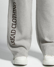 Knit Pant Gris Con Cafe